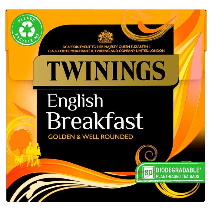 Twinings English Breakfast (UK) 80 Tea Bags – Teadog