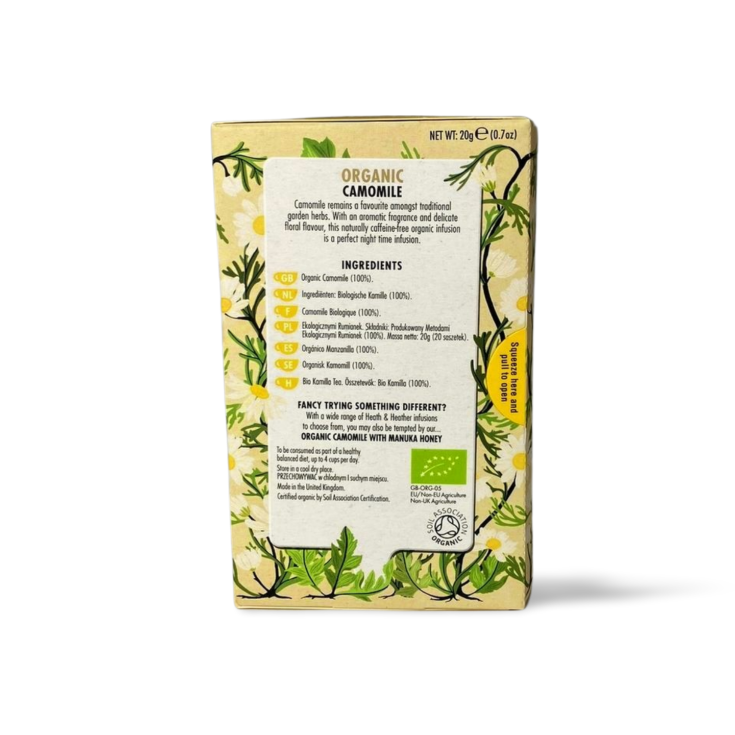 Heath and Heather Tea Camomile 20 Teabags